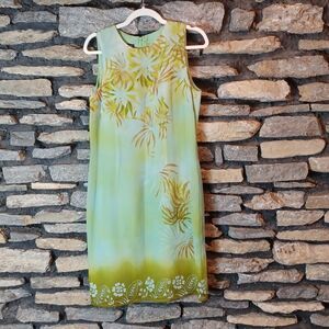 Donna Morgan petite 100% silk midi sleeveless dress sz 10